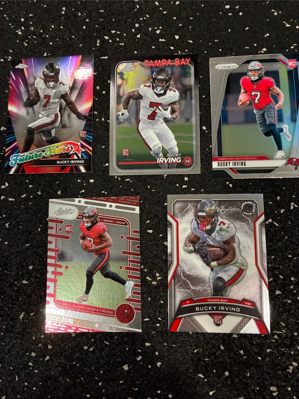 Panini Tampa Bay Buccaneers Red White Football Trading Card Lot